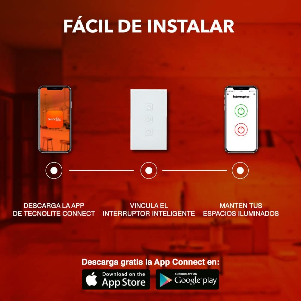 Tecnolite Connect - Apagador Inteligente 3 botones