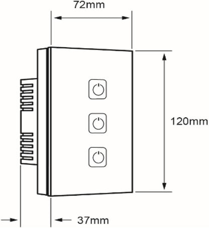 Tecnolite Connect - Apagador Inteligente 3 botones