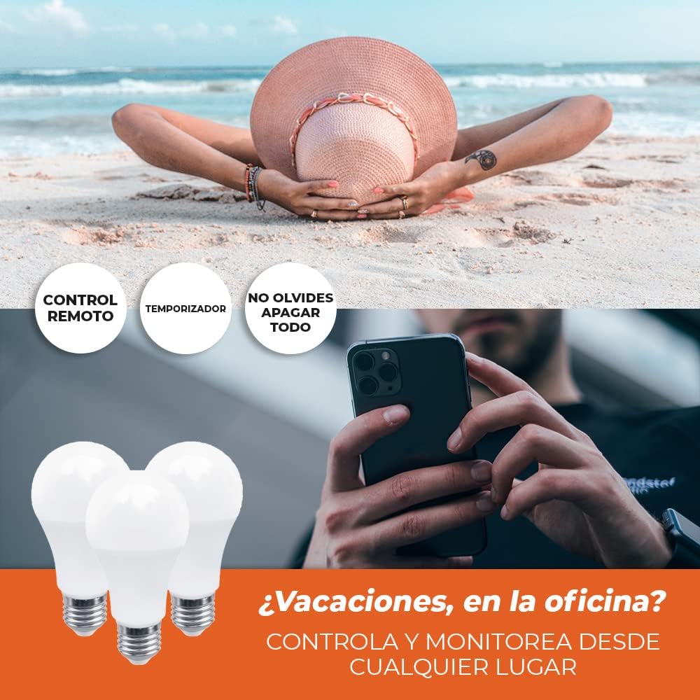 Tecnolite Connect - Paquete de 3 Focos Inteligentes Multicolor