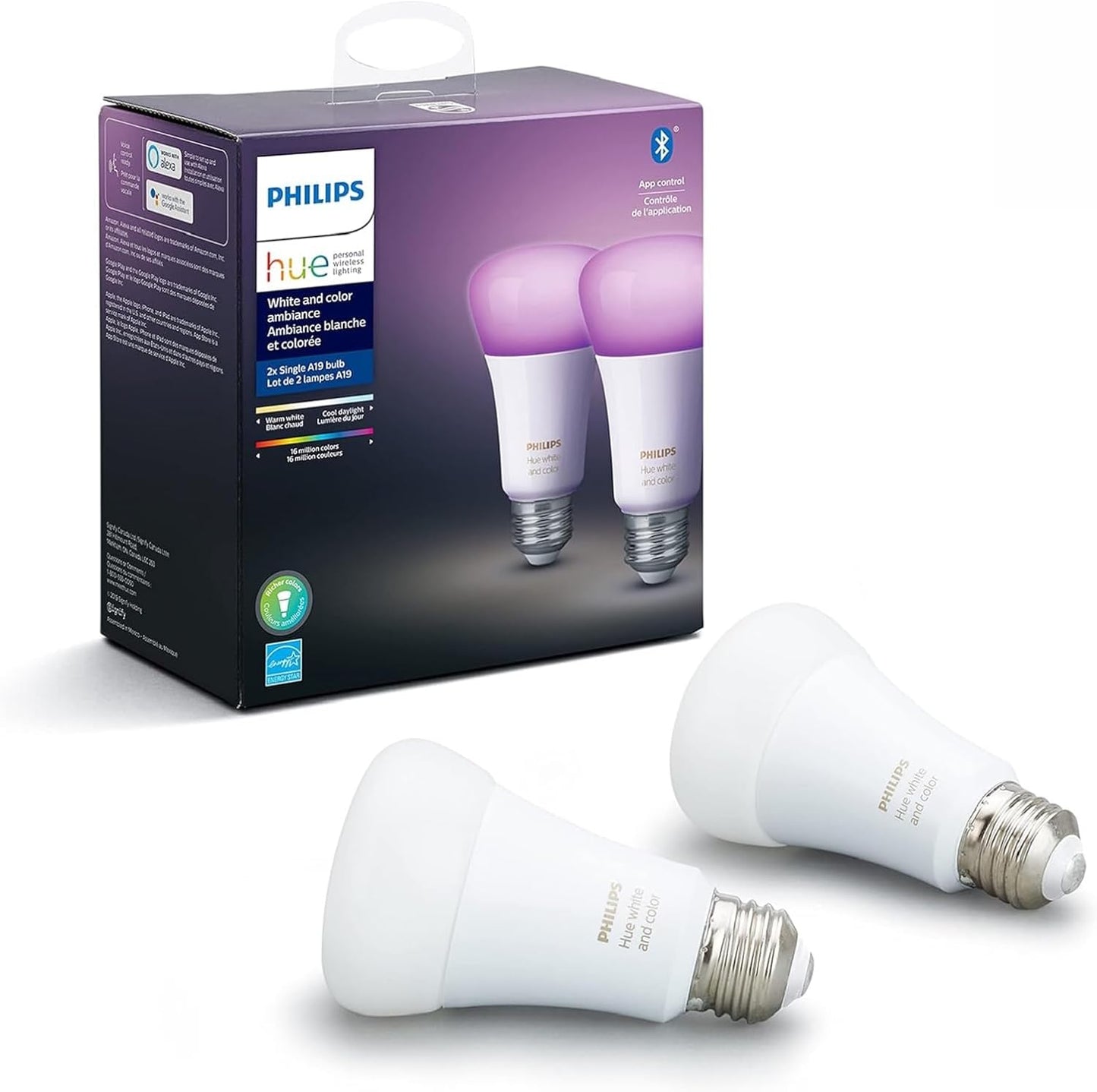 Philips Hue A19 Focos LED Inteligentes