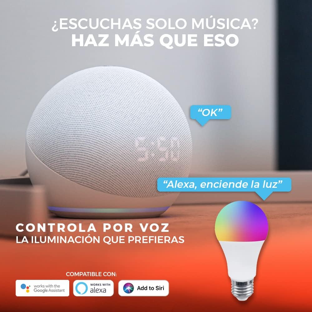 Tecnolite Connect - Paquete de 3 Focos Inteligentes Multicolor