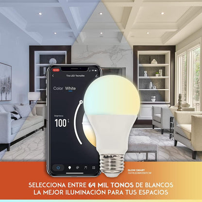 Tecnolite Connect - Paquete de 3 Focos Inteligentes Luz blanca