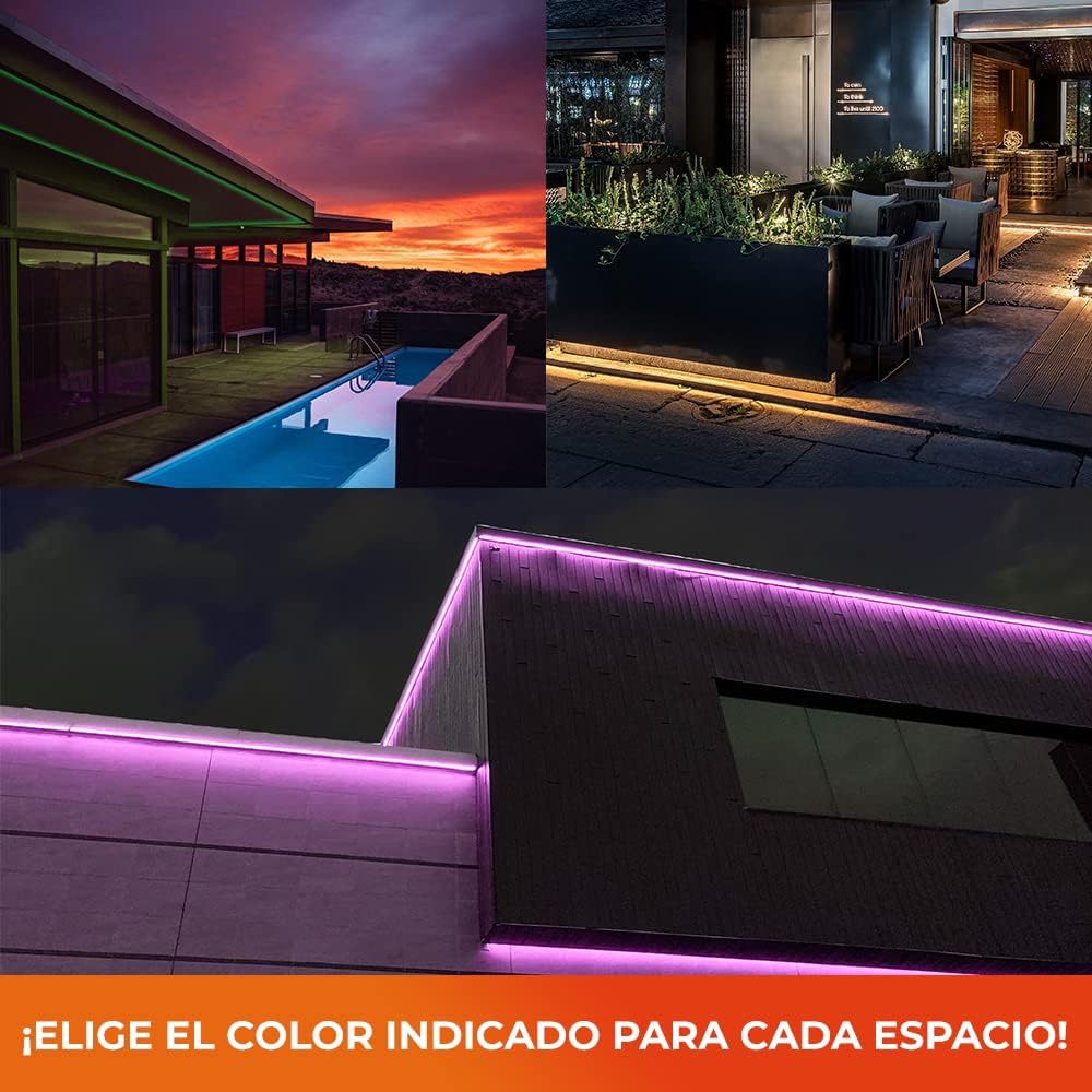 Tecnolite Connect - Tira LED para Interiores y Exteriores con Conexión Wifi