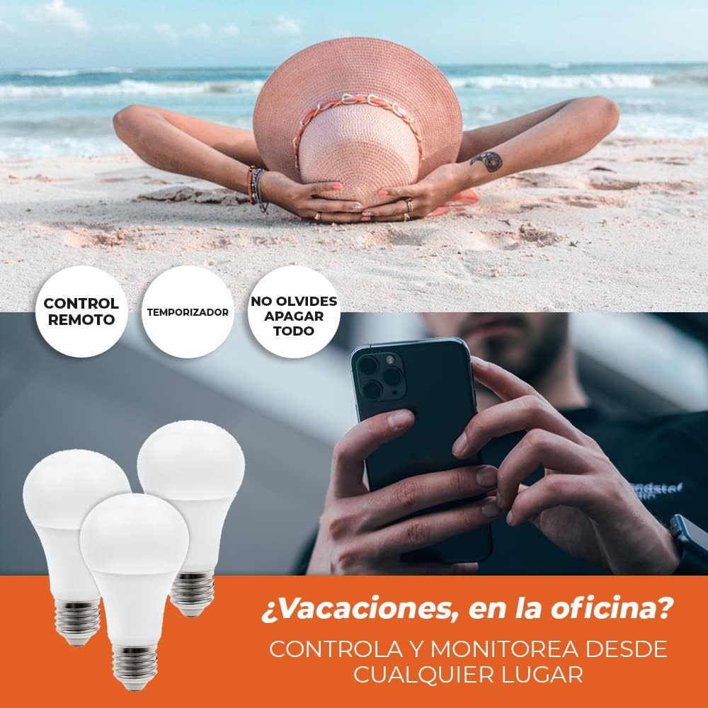 Tecnolite Connect - Paquete de 3 Focos Inteligentes Luz blanca