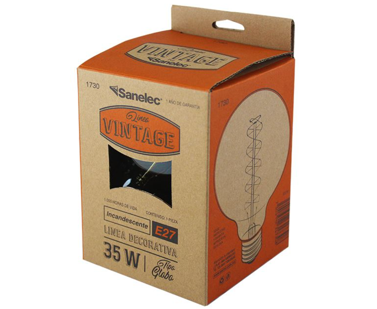 Foco Globo Vintage de 35W (127V AC) SANELEC